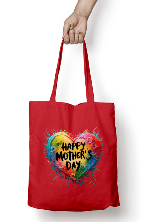 Happy Mother's Day Tote Bag Red